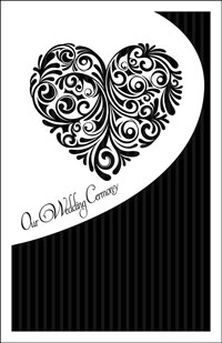 Wedding Program Cover Template 6A - Graphic 7